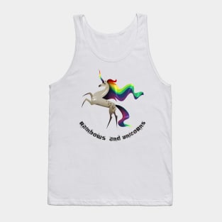 rainbows and unicorns Tank Top